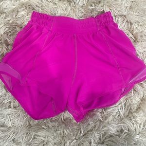 Lululemon Hot Pink Hotty Hot Shorts